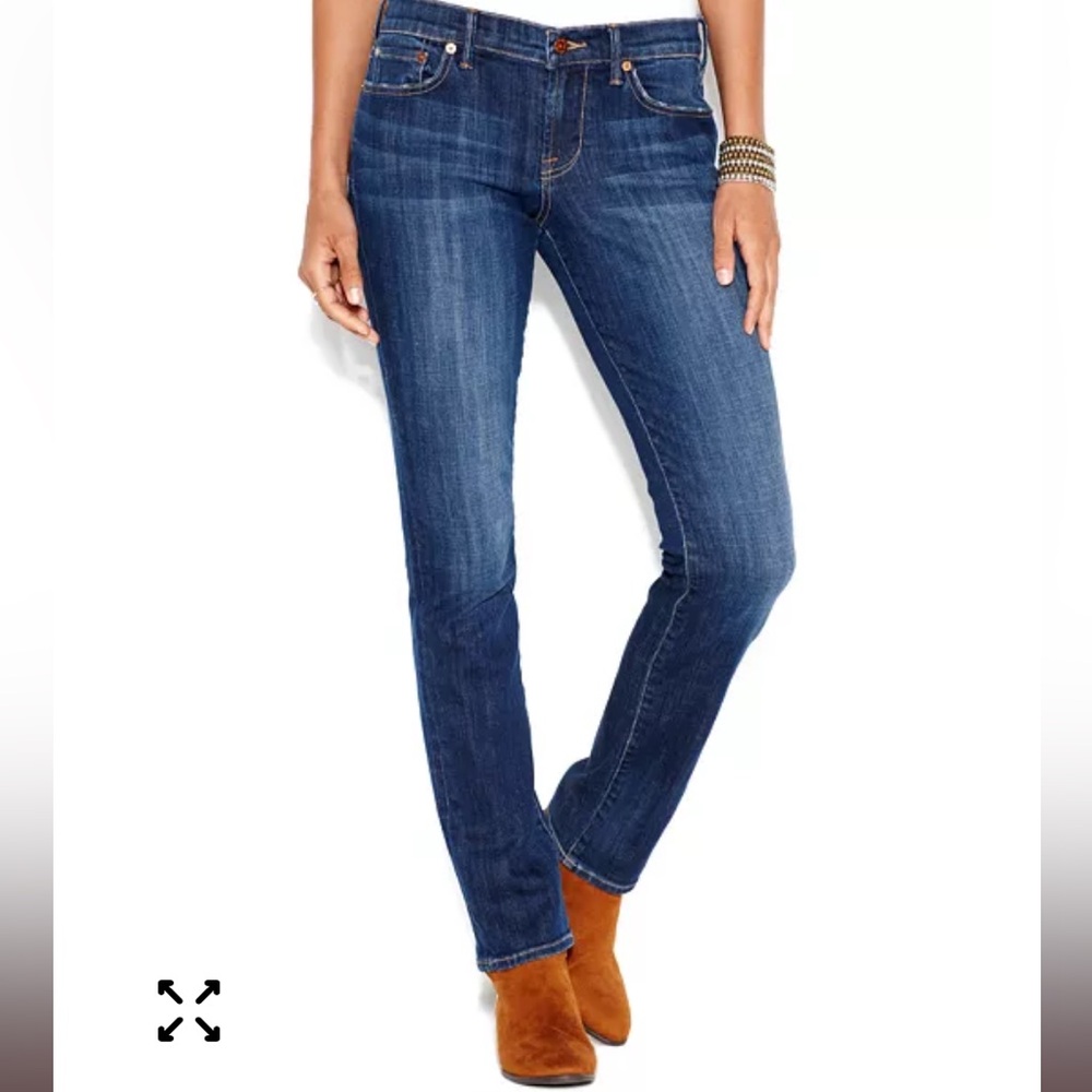 Lucky Brand Straight Leg Jeans in Dark Blue Wash